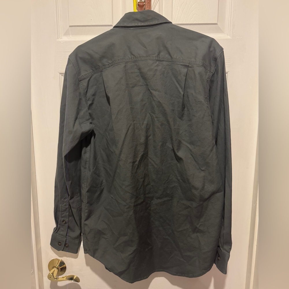 Carhartt Men's Charcoal BUTTON up ‘Relaxed Fit’ Shirt - Picture 3 of 11